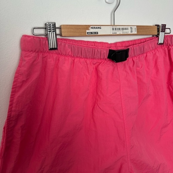 Vintage 90s Shorts Hot Pink Barbie Nylon Shorts Denver Haynes Retro Festival - Picture 5 of 13